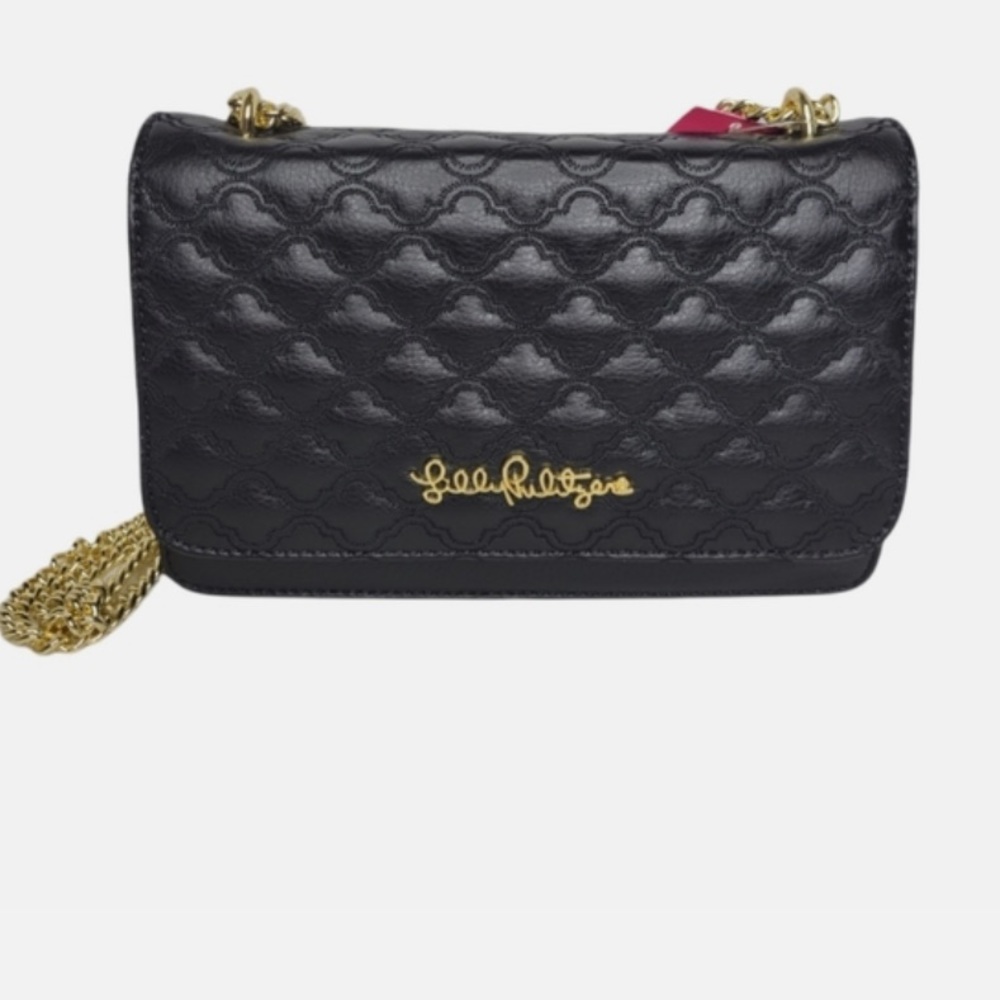 Lilly Pulitzer Quilted Kay Crossbody Genuine Leather